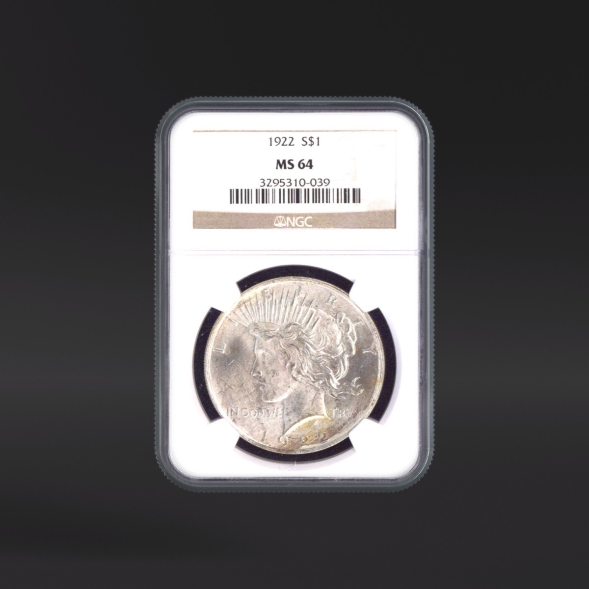1922 One Dollar NGC MS64